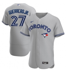 Men Toronto Blue Jays 27 Vladimir Guerrero Jr Men Nike Gray Road 2020 Flex Base Player MLB Jersey Men Toronto Blue Jays 27 Vladimir Guerrero Jr Men Nike Gray Road 2020 Flex Base Player MLB Jersey