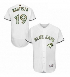 Mens Majestic Toronto Blue Jays 19 Jose Bautista Authentic White 2016 Memorial Day Fashion Flex Base Jersey Mens Majestic Toronto Blue Jays 19 Jose Bautista Authentic White 2016 Memorial Day Fashion Flex Base Jersey