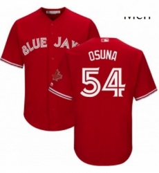 Mens Majestic Toronto Blue Jays 54 Roberto Osuna Replica Scarlet Alternate Cool Base MLB Jersey Mens Majestic Toronto Blue Jays 54 Roberto Osuna Replica Scarlet Alternate Cool Base MLB Jersey