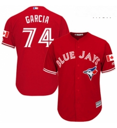 Mens Majestic Toronto Blue Jays 74 Jaime Garcia Replica Scarlet Alternate Cool Base MLB Jersey Mens Majestic Toronto Blue Jays 74 Jaime Garcia Replica Scarlet Alternate Cool Base MLB Jersey