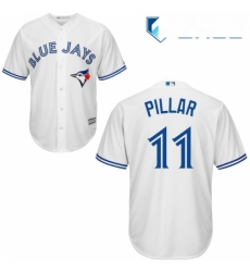 Youth Majestic Toronto Blue Jays 11 Kevin Pillar Authentic White Home MLB Jersey Youth Majestic Toronto Blue Jays 11 Kevin Pillar Authentic White Home MLB Jersey