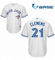 Youth Majestic Toronto Blue Jays 21 Roger Clemens Replica White Home MLB Jersey Youth Majestic Toronto Blue Jays 21 Roger Clemens Replica White Home MLB Jersey