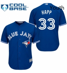 Youth Majestic Toronto Blue Jays 33 JA Happ Authentic Blue Alternate MLB Jersey Youth Majestic Toronto Blue Jays 33 JA Happ Authentic Blue Alternate MLB Jersey