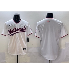 Men Washington Nationals Blank White Limited Stitched Baseball Jersey Men Washington Nationals Blank White Limited Stitched Baseball Jersey
