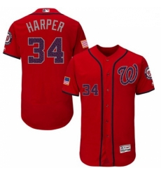 Mens Majestic Washington Nationals 34 Bryce Harper Red Fashion Stars Stripes Flex Base MLB Jersey Mens Majestic Washington Nationals 34 Bryce Harper Red Fashion Stars Stripes Flex Base MLB Jersey