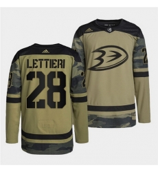 Men Anaheim Ducks 28 Vinni Lettieri 2022 Camo Military Appreciation Night Stitched jersey Men Anaheim Ducks 28 Vinni Lettieri 2022 Camo Military Appreciation Night Stitched jersey
