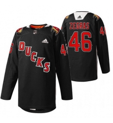Men Anaheim Ducks 46 Trevor Zegras 2022 Black Angels Night Stitched jersey Men Anaheim Ducks 46 Trevor Zegras 2022 Black Angels Night Stitched jersey