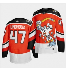 Men Anaheim Ducks 47 Hampus Lindholm 2020 21 Orange Reverse Retro Stitched jersey Men Anaheim Ducks 47 Hampus Lindholm 2020 21 Orange Reverse Retro Stitched jersey