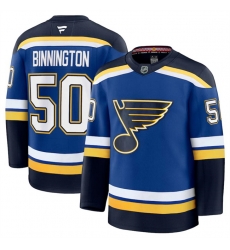 Men St Louis Blues 50 Jordan Binnington Blue 2024 25 Home Stitched Hockey Jersey Men St Louis Blues 50 Jordan Binnington Blue 2024 25 Home Stitched Hockey Jersey
