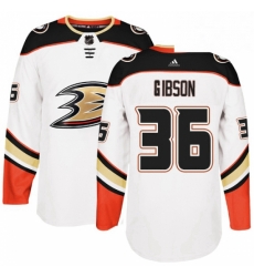 Mens Adidas Anaheim Ducks 36 John Gibson Authentic White Away NHL Jersey Mens Adidas Anaheim Ducks 36 John Gibson Authentic White Away NHL Jersey