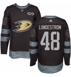 Mens Adidas Anaheim Ducks 48 Isac Lundestrom Authentic Black 1917 2017 100th Anniversary NHL Jersey Mens Adidas Anaheim Ducks 48 Isac Lundestrom Authentic Black 1917 2017 100th Anniversary NHL Jersey