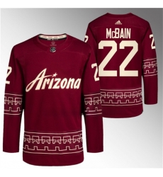 Men Arizona Coyotes 22 Jack McBain Garnet Alternate Pro Jersey Men Arizona Coyotes 22 Jack McBain Garnet Alternate Pro Jersey