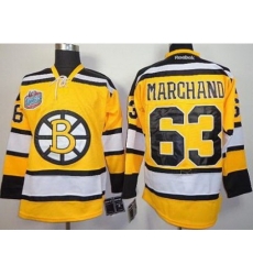 Boston Bruins 63 Brad Marchand Yellow NHL Jerseys Boston Bruins 63 Brad Marchand Yellow NHL Jerseys
