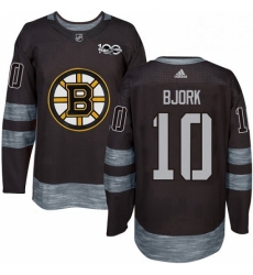 Mens Adidas Boston Bruins 10 Anders Bjork Premier Black 1917 2017 100th Anniversary NHL Jersey Mens Adidas Boston Bruins 10 Anders Bjork Premier Black 1917 2017 100th Anniversary NHL Jersey