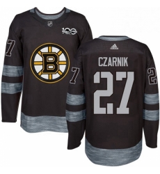 Mens Adidas Boston Bruins 27 Austin Czarnik Authentic Black 1917 2017 100th Anniversary NHL Jersey Mens Adidas Boston Bruins 27 Austin Czarnik Authentic Black 1917 2017 100th Anniversary NHL Jersey