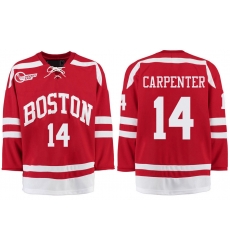 Boston University Terriers BU 14 Bobo Carpenter Red Stitched Hockey Jersey Boston University Terriers BU 14 Bobo Carpenter Red Stitched Hockey Jersey