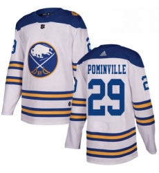 Mens Adidas Buffalo Sabres 29 Jason Pominville Authentic White 2018 Winter Classic NHL Jersey Mens Adidas Buffalo Sabres 29 Jason Pominville Authentic White 2018 Winter Classic NHL Jersey