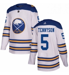 Mens Adidas Buffalo Sabres 5 Matt Tennyson Authentic White 2018 Winter Classic NHL Jersey Mens Adidas Buffalo Sabres 5 Matt Tennyson Authentic White 2018 Winter Classic NHL Jersey