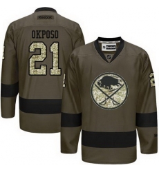 Sabres #21 Kyle Okposo Green Salute to Service Stitched NHL Jersey Sabres #21 Kyle Okposo Green Salute to Service Stitched NHL Jersey