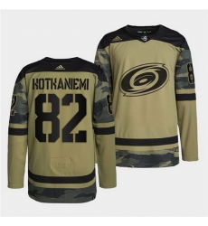 Men Carolina Hurricanes 82 Jesperi Kotkaniemi 2022 Camo Military Appreciation Night Stitched jersey Men Carolina Hurricanes 82 Jesperi Kotkaniemi 2022 Camo Military Appreciation Night Stitched jersey