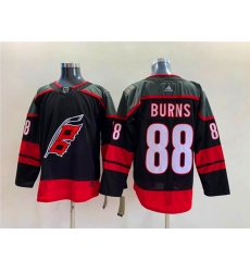 Men Carolina Hurricanes 88 Brent Burns Black Stitched Jersey Men Carolina Hurricanes 88 Brent Burns Black Stitched Jersey