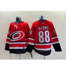 Men Carolina Hurricanes 88 Brent Burns Red Stitched Jersey Men Carolina Hurricanes 88 Brent Burns Red Stitched Jersey