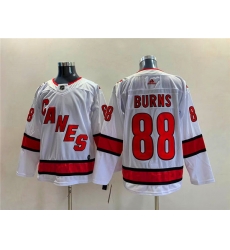 Men Carolina Hurricanes 88 Brent Burns White Stitched Jersey Men Carolina Hurricanes 88 Brent Burns White Stitched Jersey
