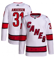 Men Carolina Hurricanes Frederik Andersen 31 White Adidas Reverse Retro Jersey Men Carolina Hurricanes Frederik Andersen 31 White Adidas Reverse Retro Jersey