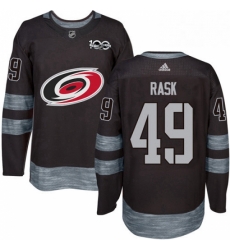 Mens Adidas Carolina Hurricanes 49 Victor Rask Authentic Black 1917 2017 100th Anniversary NHL Jersey Mens Adidas Carolina Hurricanes 49 Victor Rask Authentic Black 1917 2017 100th Anniversary NHL Jersey