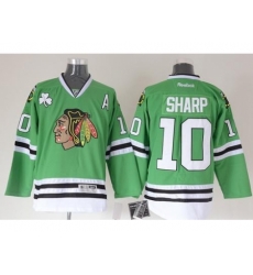Chicago Blackhawks #10 Patrick Sharp Green Stitched NHL Jersey Chicago Blackhawks #10 Patrick Sharp Green Stitched NHL Jersey