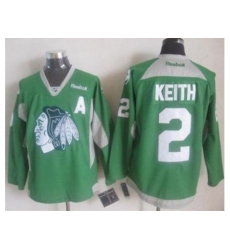 Chicago Blackhawks #2 Duncan Keith Green Practice Stitched NHL Jersey Chicago Blackhawks #2 Duncan Keith Green Practice Stitched NHL Jersey