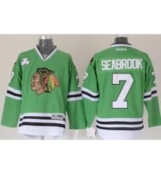 Chicago Blackhawks #7 Brent Seabrook Green Stitched NHL Jersey Chicago Blackhawks #7 Brent Seabrook Green Stitched NHL Jersey