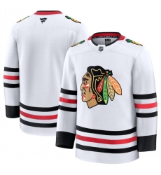 Men Chicago Blackhawks Blank White 2024 25 Away Stitched Hockey Jersey Men Chicago Blackhawks Blank White 2024 25 Away Stitched Hockey Jersey