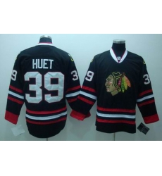 RBK Chicago Blackhawks #39 HUET jersey black RBK Chicago Blackhawks #39 HUET jersey black
