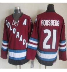 Colorado Avalanche #21 Peter Forsberg Red CCM Throwback Stitched NHL Jersey Colorado Avalanche #21 Peter Forsberg Red CCM Throwback Stitched NHL Jersey