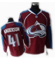 Colorado Avalanche Jerseys #41 ANDERSON Red jersey Colorado Avalanche Jerseys #41 ANDERSON Red jersey