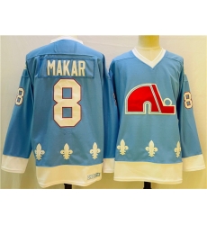 Men Colorado Avalanche 8 Cale Makar Blue Stitched Jersey Men Colorado Avalanche 8 Cale Makar Blue Stitched Jersey