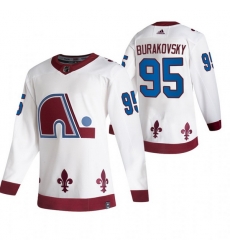 Men Colorado Avalanche 95 Andre Burakovsky White Adidas 2020 21 Reverse Retro Alternate NHL Jersey Men Colorado Avalanche 95 Andre Burakovsky White Adidas 2020 21 Reverse Retro Alternate NHL Jersey