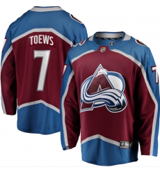 Mens Adidas Colorado Avalanche 7 Devon Toews Burgundy Home Authentic Stitched NHL Jersey Mens Adidas Colorado Avalanche 7 Devon Toews Burgundy Home Authentic Stitched NHL Jersey