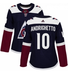 Womens Adidas Colorado Avalanche 10 Sven Andrighetto Authentic Navy Blue Alternate NHL Jersey Womens Adidas Colorado Avalanche 10 Sven Andrighetto Authentic Navy Blue Alternate NHL Jersey