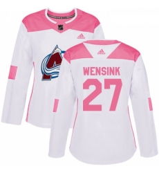 Womens Adidas Colorado Avalanche 27 John Wensink Authentic WhitePink Fashion NHL Jersey Womens Adidas Colorado Avalanche 27 John Wensink Authentic WhitePink Fashion NHL Jersey