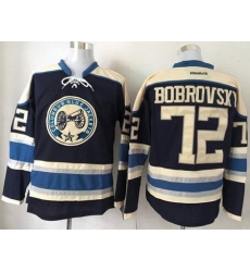 Blue Jackets #72 Sergei Bobrovsky Navy Blue Alternate Stitched NHL Jersey Blue Jackets #72 Sergei Bobrovsky Navy Blue Alternate Stitched NHL Jersey