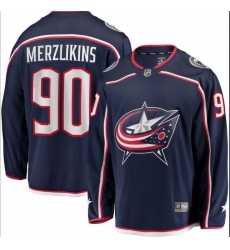 Men Columbus Blue Jackets 90 Elvis Merzlikins Navy Adidas Jersey Men Columbus Blue Jackets 90 Elvis Merzlikins Navy Adidas Jersey
