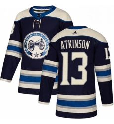 Mens Adidas Columbus Blue Jackets 13 Cam Atkinson Authentic Navy Blue Alternate NHL Jersey Mens Adidas Columbus Blue Jackets 13 Cam Atkinson Authentic Navy Blue Alternate NHL Jersey