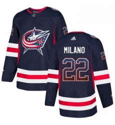 Mens Adidas Columbus Blue Jackets 22 Sonny Milano Authentic Navy Blue Drift Fashion NHL Jersey Mens Adidas Columbus Blue Jackets 22 Sonny Milano Authentic Navy Blue Drift Fashion NHL Jersey