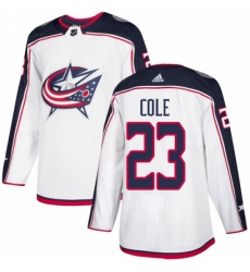 Mens Adidas Columbus Blue Jackets 23 Ian Cole Authentic White Away NHL Jersey Mens Adidas Columbus Blue Jackets 23 Ian Cole Authentic White Away NHL Jersey