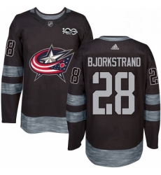 Mens Adidas Columbus Blue Jackets 28 Oliver Bjorkstrand Premier Black 1917 2017 100th Anniversary NHL Jersey Mens Adidas Columbus Blue Jackets 28 Oliver Bjorkstrand Premier Black 1917 2017 100th Anniversary NHL Jersey