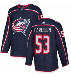 Mens Adidas Columbus Blue Jackets 53 Gabriel Carlsson Premier Navy Blue Home NHL Jersey Mens Adidas Columbus Blue Jackets 53 Gabriel Carlsson Premier Navy Blue Home NHL Jersey