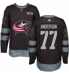 Mens Adidas Columbus Blue Jackets 77 Josh Anderson Premier Black 1917 2017 100th Anniversary NHL Jersey Mens Adidas Columbus Blue Jackets 77 Josh Anderson Premier Black 1917 2017 100th Anniversary NHL Jersey