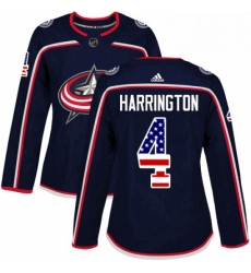 Womens Adidas Columbus Blue Jackets 4 Scott Harrington Authentic Navy Blue USA Flag Fashion NHL Jersey Womens Adidas Columbus Blue Jackets 4 Scott Harrington Authentic Navy Blue USA Flag Fashion NHL Jersey